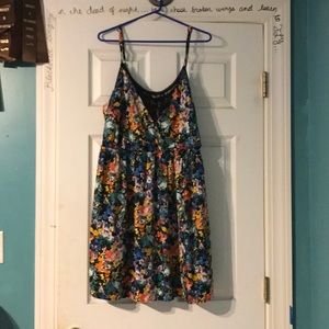 Forever 21 plus size flirty, floral mini dress
